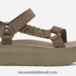 entrelaçamento universal de forma plana feminina X88NTZ173 Oliva Teva