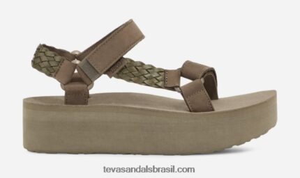 entrelaçamento universal de forma plana feminina X88NTZ173 Oliva Teva