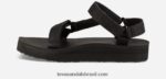 feminino midform universal em couro X88NTZ78 preto Teva - Image 3