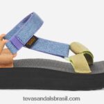 feminino midform universal X88NTZ25 lilás metálico multi Teva