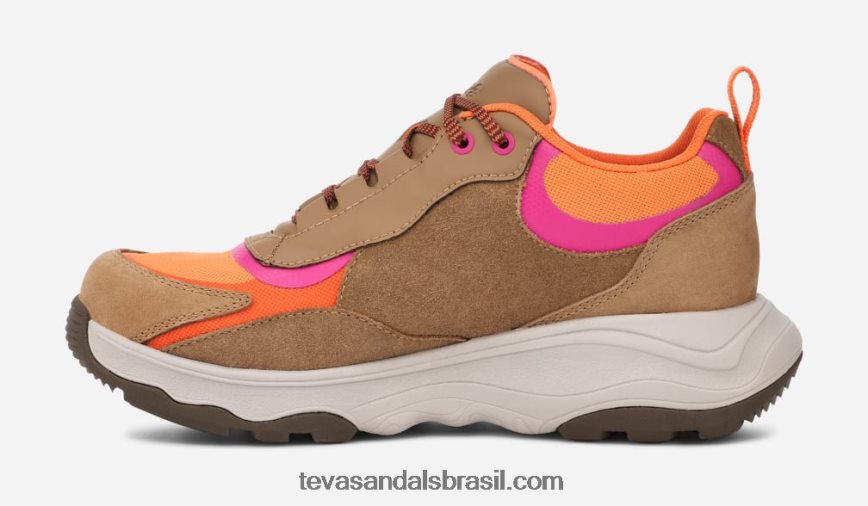 geotrecca feminina baixa X88NTZ31 mel marrom/coral rosa Teva - Image 3