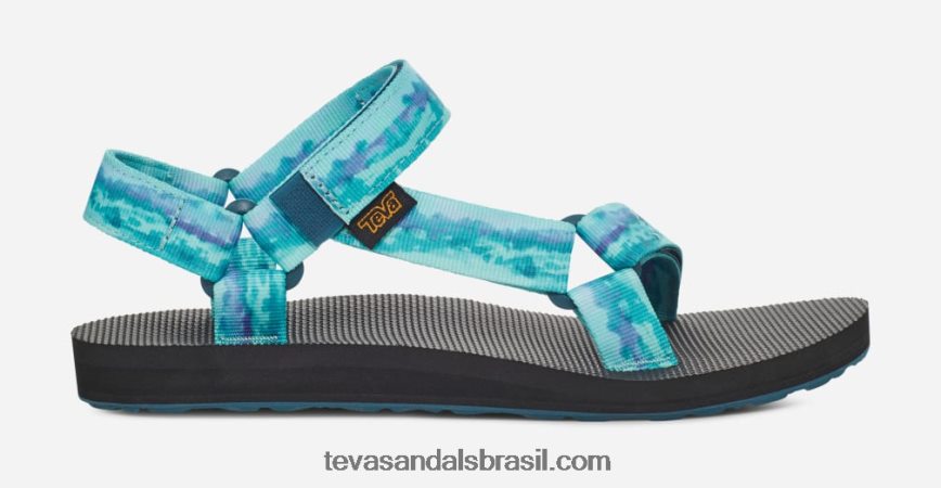 tie-dye universal original feminino X88NTZ130 sorvete de coral azul Teva - Image 1