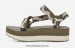 universal flatform feminino X88NTZ50 equilíbrio azeitona queimada Teva - Image 3