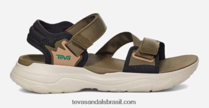 zymic masculino X88NTZ407 verde-oliva escuro/verde-petróleo Teva